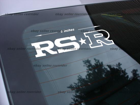 Rsr decal sticker  free ship