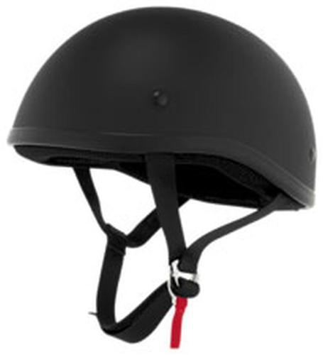 New skid lid original half-helmet adult helmet, flat black, med/md