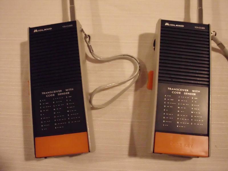 Midland walkie-talkie 2-way radio with morse code