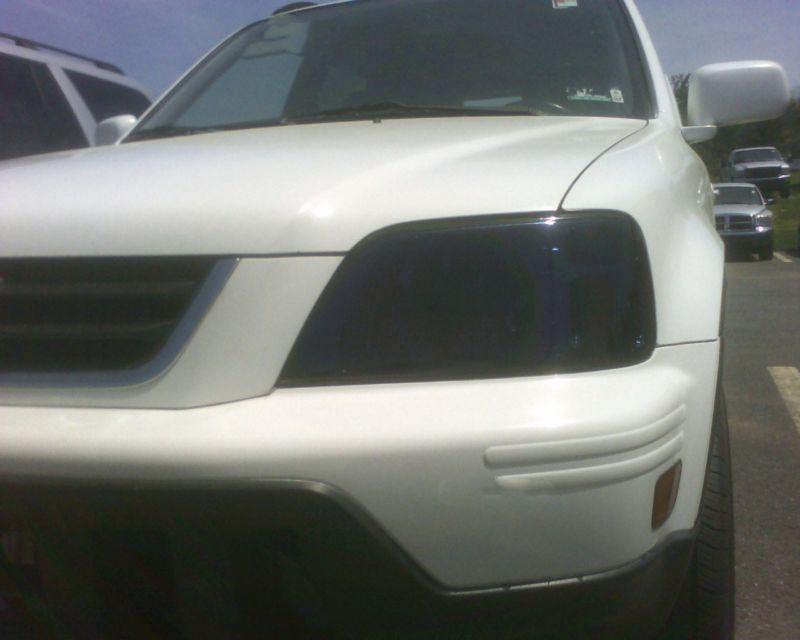 Honda crv smoke colored headlight film  overlays 1997-2001