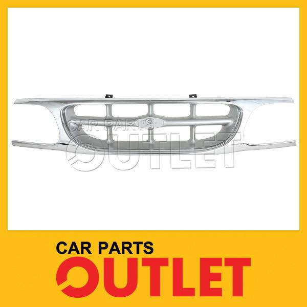 98 99 ford explorer front grill grille assembly center piece new chrome