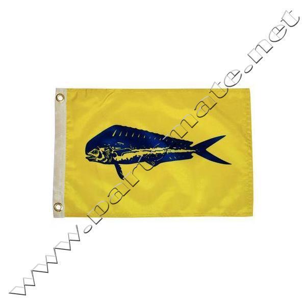 Taylor 4218 fisherman's catch flag / flag 12inx18in nylon dolphi