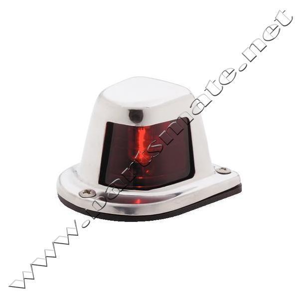 Attwood 66319r7 stainless steel side light red