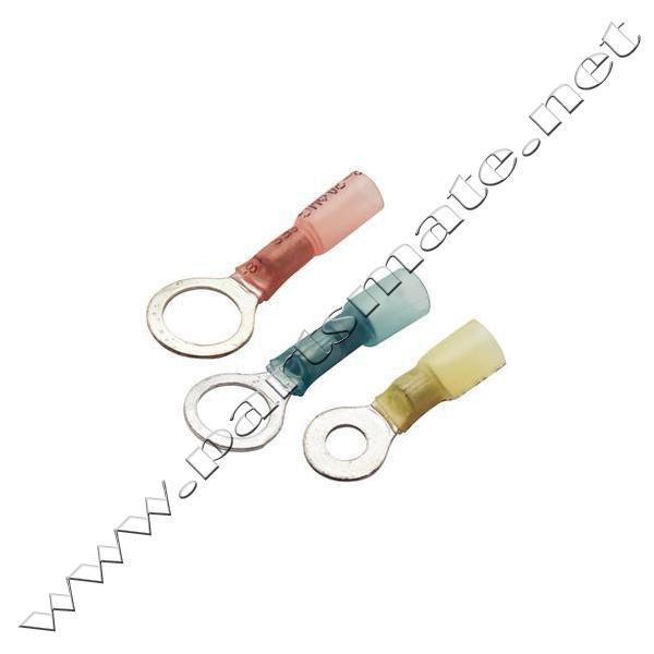 Pacer electronics 1640 heat shrink ring terminals / 16-14 #6 hea