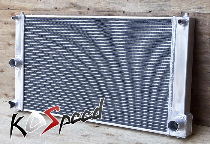 08-11 scion xb t2b 2az-fe manual bolt on 2row dual core aluminum racing radiator