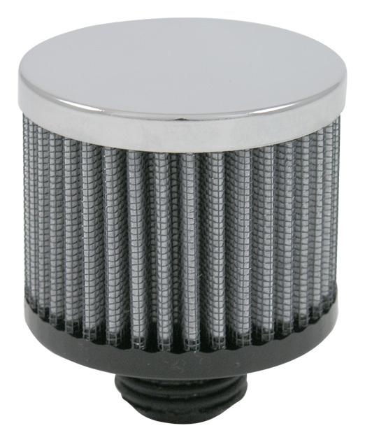 S&b screw-in crank vent filter, chrome top 26-1522