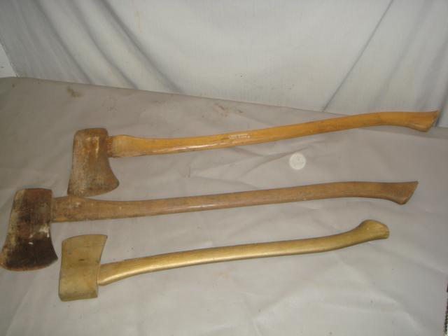 Lot 3 vintage m37 and jeep axe axes