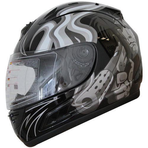 Motorcycle helmet full face sports helmets the assasin black