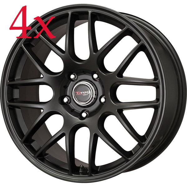 Drag wheels dr-37 19x8.5 5x114.3 +20 flat black rims maxima g35 tl cl tsx rsx