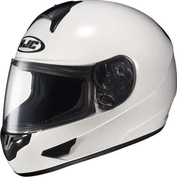 Hjc cl-16 white motorcycle helmet m medium