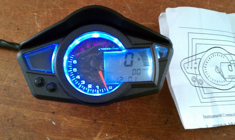 Digital speedometer tachometer fit several models