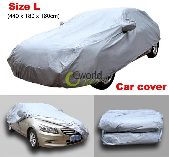 Full car cover waterproof sun uv snow dust rain resistant protect size l