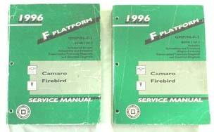 1996 chevrolet camaro pontiac firebird service repair manuals 2 volume set 