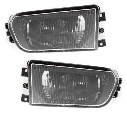 Driving fog light lamp assemblies pair set (driver & passenger side, qty 2)