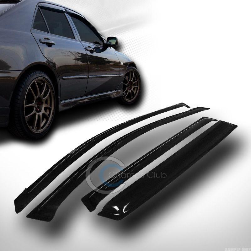 Sun/rain guard smoke vent shade deflector window visor 4pc 06-10 toyota rav4 suv