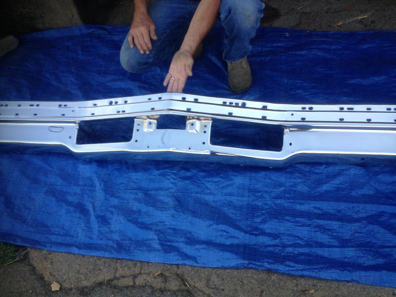 1977-79 cadillac front lower bumper.  ( plated )