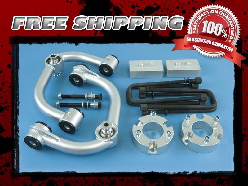 Silver aluminum lift kit front 3.5" rear 3" block 4x4 4wd fx4 w/ control arm