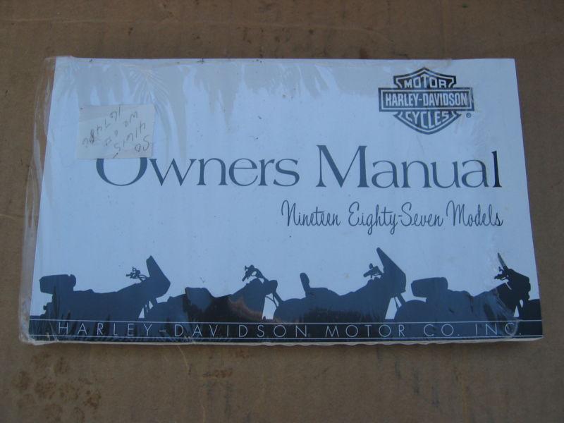 1987 harley davidson owners manual fxr fxlr flh softail low rider super glide fx