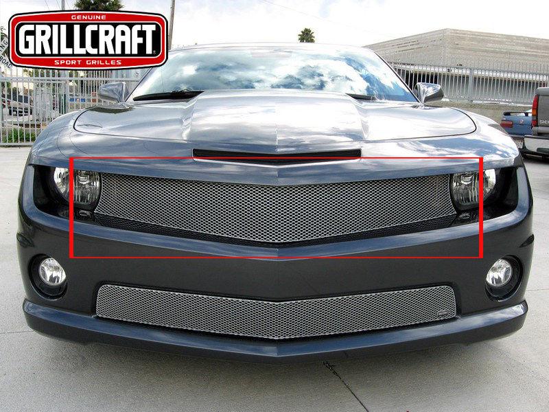 2010-2013 chevy camaro ss/ls/lt/rs grillcraft grill upper silver grille