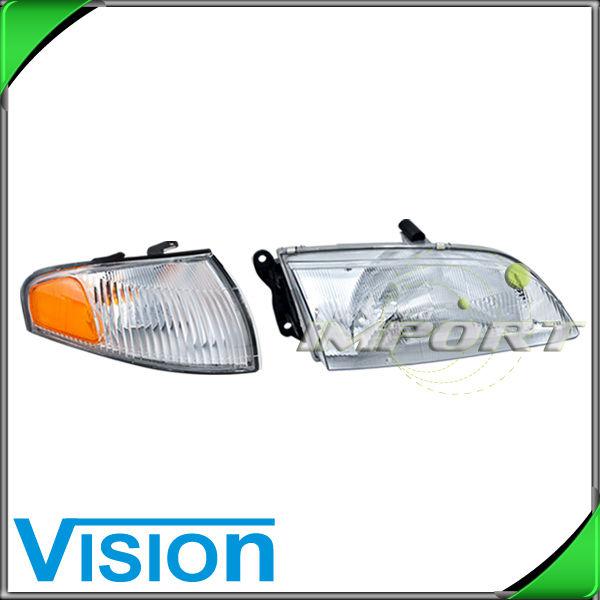 Passenger right side headlight +corner lamp composite assembly 98-99 mazda 626