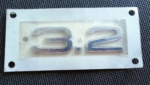 Audi trunk lid 3.2 emblem nameplate badge 8p0-853-743-d-2zz