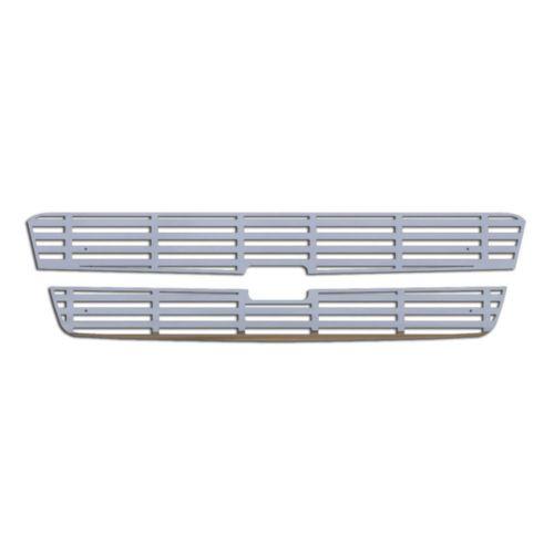 Chevy avalanche 02-06 w/o cladding stainless hor billet front metal grille trim 