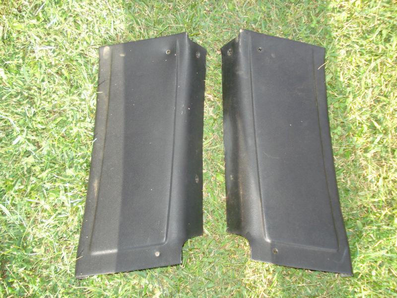 75-79 nova quarter indow front interior trim panels *black* 76 77 78 nice