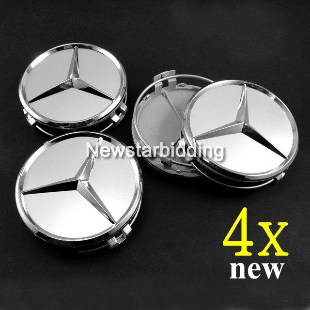 4pcs set 75mm 3inch mercedes benz wheel center hub 4 caps e s cl ml sl clk slk