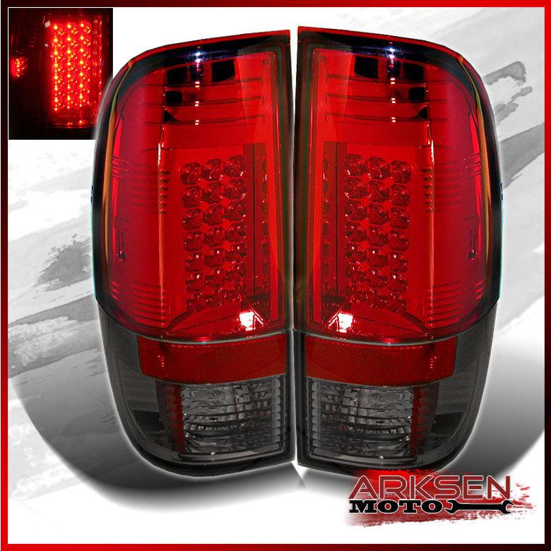 Red smoked 08-13 f250 f350 f450 f550 superduty philips-led perform tail lights