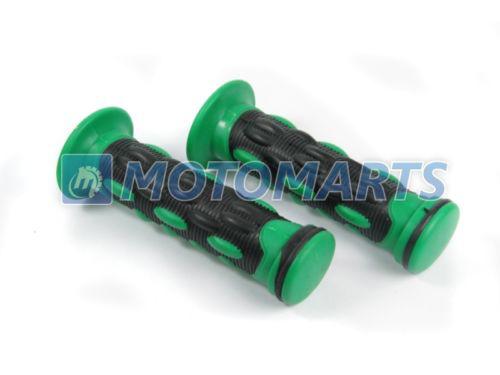 7/8" 22mm green handlebar hand grips cbr gsx r monster katana zx 9r 636 ninja 6r