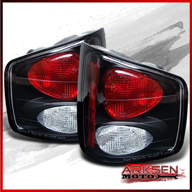 Balck 94-04 chevy s10 sonoma altezza tail lights rear brake lamps left+right