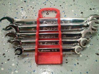 Snap on flare wrench set standard sae chrome rxfs2426b