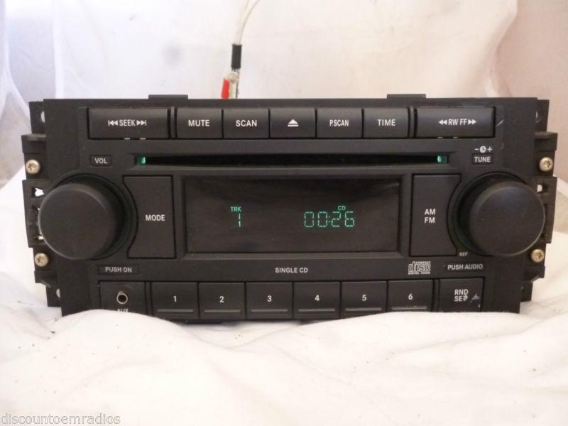 04-08 dodge magnum durango aspen charger caliber  radio cd  p05064173an oem *