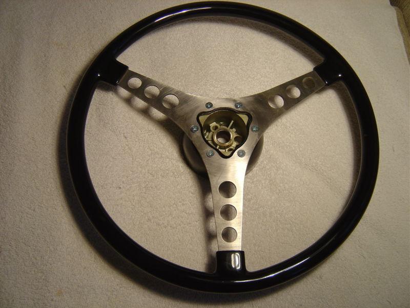 Corvette steering wheel, 1956-1962. new, 15" painted or wrapped in leather.