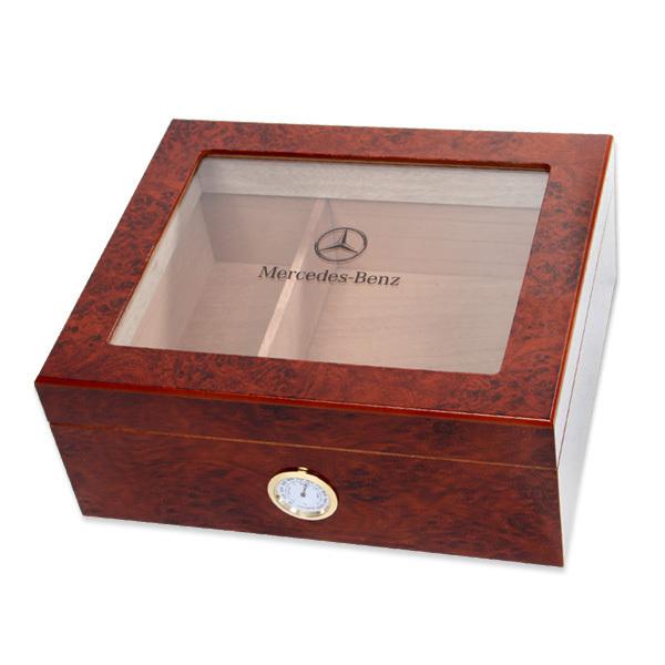 New genuine mercedes humidor cigar case includes humidifier