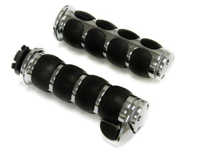 1" rubber handgrips for honda goldwing shadow velorex ace deluxe vlx rebel vtx 