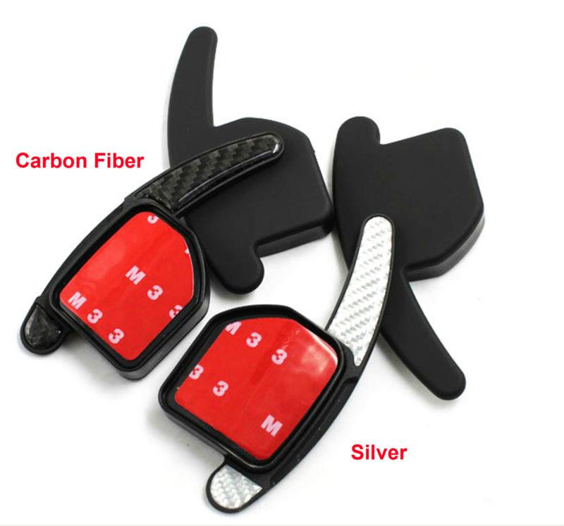 Steering wheel dsg paddle extension for audi a3 a4 a5 s5 a6 q7 q5 tt s carbon 