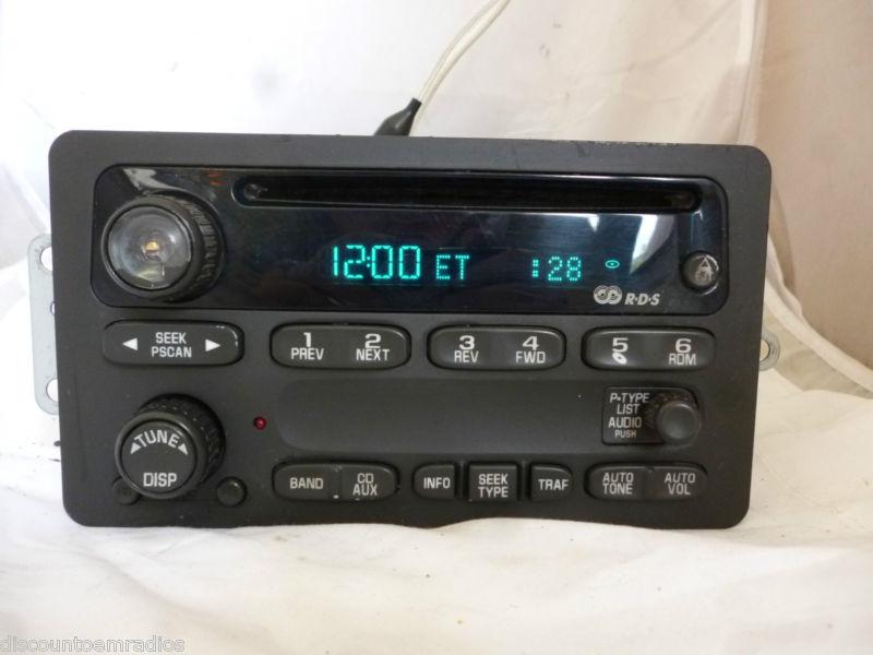 02-03 chevrolet blazer sonoma s10 s15 rds radio cd player 15091316 oem *