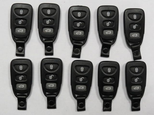 Used lot of 10 kia remotes keyless entry fobs transmitters osloka-31ot