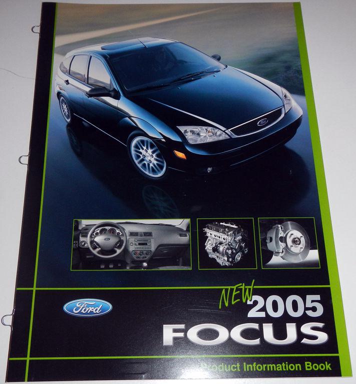 2005 ford focus product information book brochure