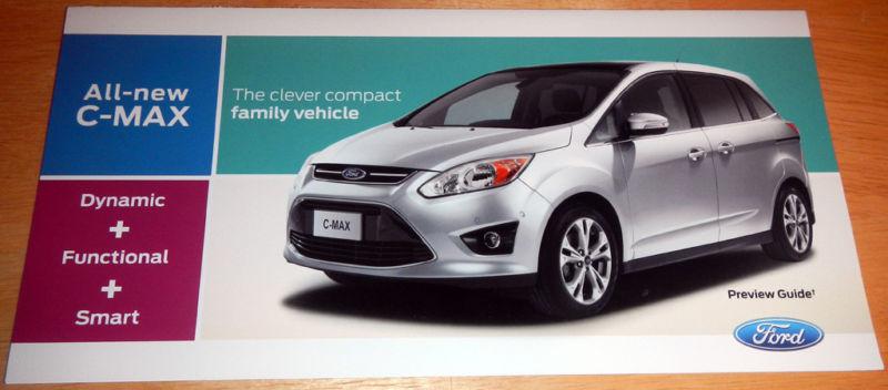 Ford c-max preview guide brochure