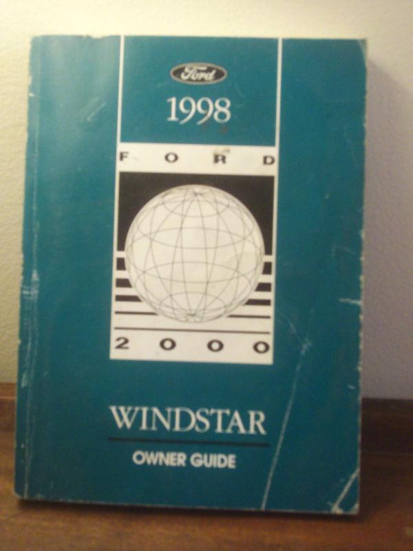 1998 ford windstar owner's manual