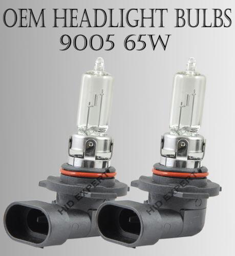 9005-hb3 x2 pcs 65w high beam clear oem factory stock light bulbs dot bb2