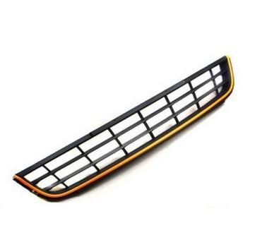 Gloss yellow front lower center hood grille grill for vw jetta mk6 vento