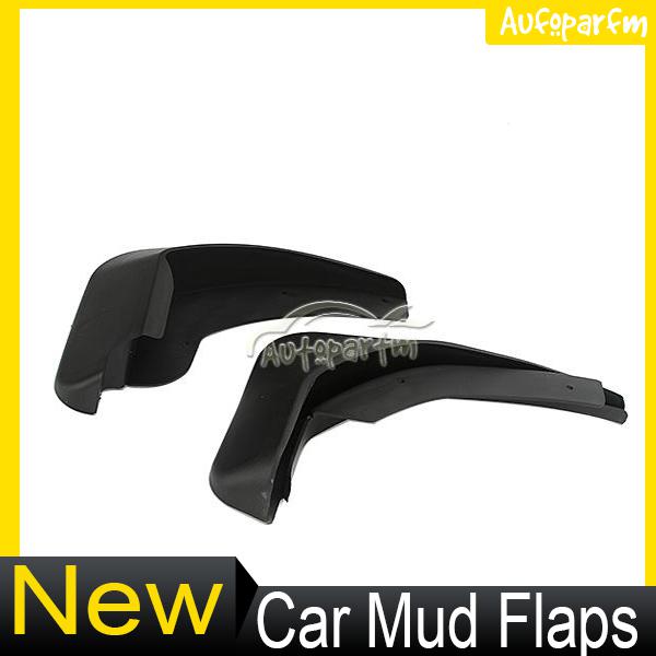 New black car front and rear mud flaps fit for 2011 2012 2013 ford fiesta 