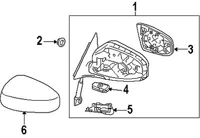 Infiniti 963021ca0a genuine oem factory original mirror assy