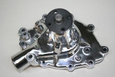 Prw ford 289-351w aluminum water pump long - polished 1965 - 1969