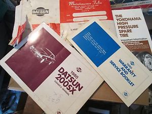 1980 nissan datsun 200sx 200 sx owners manual  lot orig!nal w/ writing warrantee