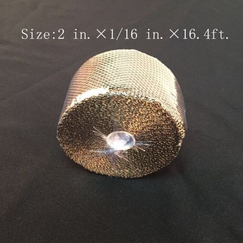 Titanium exhaust/header heat wrap, 2&#034; x 16.4ft. roll with stainless ties kit y