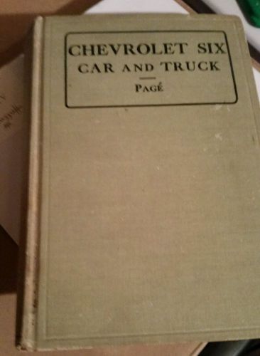 1931 to 1937 chevrolet six car and truck manual. hardcover, rare vintage